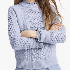 J. Crew Cable Knit Popcorn Sweater Sz XL